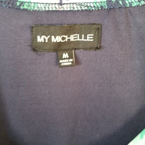 MY MICHELLE Mini dress Juniors Chevron Stripe Dress Medium - Picture 4 of 5